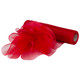 29cm Organza Snow Sheer Rolls Bundle - Red (Pack of 5 x 25m Rolls)
